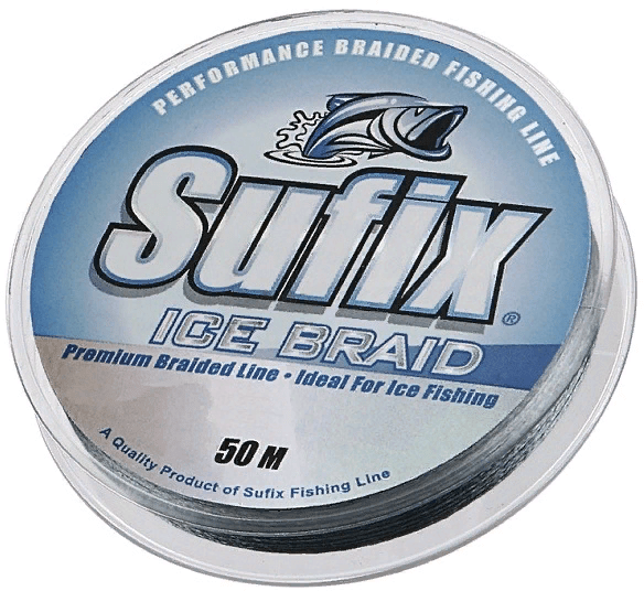 Плетёный шнур зимний SUFIX Ice Braid серый 50м 0.06мм 2.7кг