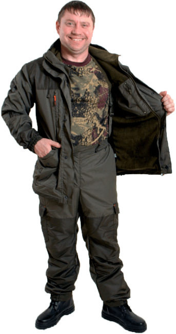 Костюм VOGAK Вожак Таслан на флисе мембрана олива 60-62 рост:182-188