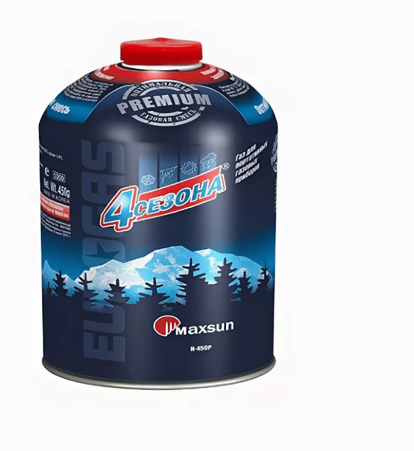 Газ всесезонный EUROGAS 4сезона клапан:резьбовой 450гр/990куб.см Н-450Р Газ всесезонный EUROGAS 4сезона клапан:резьбовой 450гр/990куб.см Н-450Р
