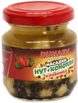 Насадка стеклобанка DUNAEV Нут+Конопля 100мл Клубника Насадка стеклобанка DUNAEV Нут+Конопля 100мл Клубника