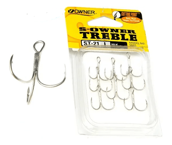 Крючок тройной OWNER ST-21TN-08 ST-21 олово 8шт/уп Крючок тройной OWNER ST-21TN-08 ST-21 олово 8шт/уп