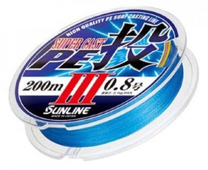 Плетёный шнур SUNLINE Super Cast PE Nage III 200м #3.0/0.285мм 17.0кг многоцветный Плетёный шнур SUNLINE Super Cast PE Nage III 200м #3.0/0.285мм 17.0кг многоцветный