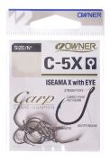 Крючок OWNER 53269-09 C-5X Iseama X with Eye колечко черн.хром кованый 12шт/уп Крючок OWNER 53269-09 C-5X Iseama X with Eye колечко черн.хром кованый 12шт/уп