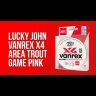 Плетёный шнур LUCKY JOHN Area Trout Game X4 125м #0.15/0.06мм 2.0кг Pink