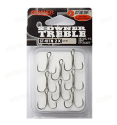 Крючок тройной OWNER 5641TN-08 ST-41TN олово кован 8шт/уп Крючок тройной OWNER 5641TN-08 ST-41TN олово кован 8шт/уп