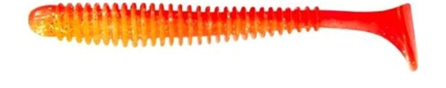 Виброхвост ALLVEGA Skinny Tail 5см 1гр 8шт/уп #014 orange back silver flake