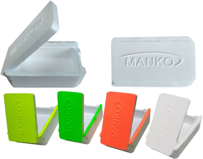 Мотыльница пенопласт MANKO крашеная 80*45*30мм