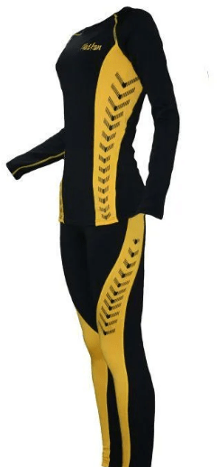 Термобелье жен комплект Alaskan "Guide" черн/желт р.L