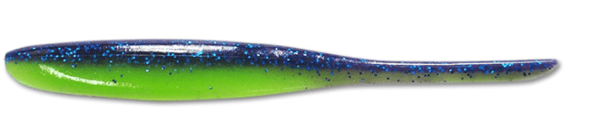 Слаг KEITECH Shad Impact 3" PAL#06 Violet Lime Belly 7.5см 2.3гр 10шт/уп