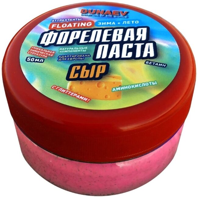 Паста Dunaev 50мл Форель Сыр Красная