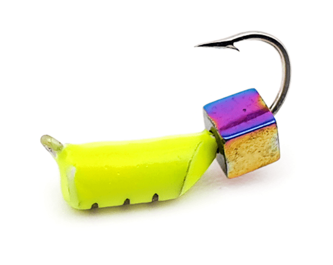 Мормышка вольфрам WORMIX Столбик с кубиком Хамелеон 0.5гр, Ø2.0мм (арт.:349)