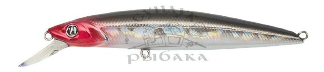 Воблер PONTOON21  Cablista 105SP-SR 105мм 13.9гр  0,4-0,6м A16 BLACK BACK RED HEAD