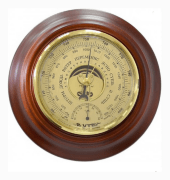 Барометр комнатный стрелочный настенный с термометром Øшкалы 163мм БТКСН-24