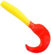 Твистер ALLVEGA Flutter Tail Grub 5.5см 1.8гр 10шт/уп #025RT solid yellow RT Твистер ALLVEGA Flutter Tail Grub 5.5см 1.8гр 10шт/уп #025RT solid yellow RT