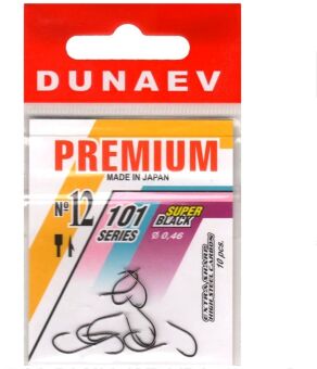 Крючок DUNAEV Premium 101 #12 Ø0.46мм 10шт/уп Крючок DUNAEV Premium 101 #12 Ø0.46мм 10шт/уп