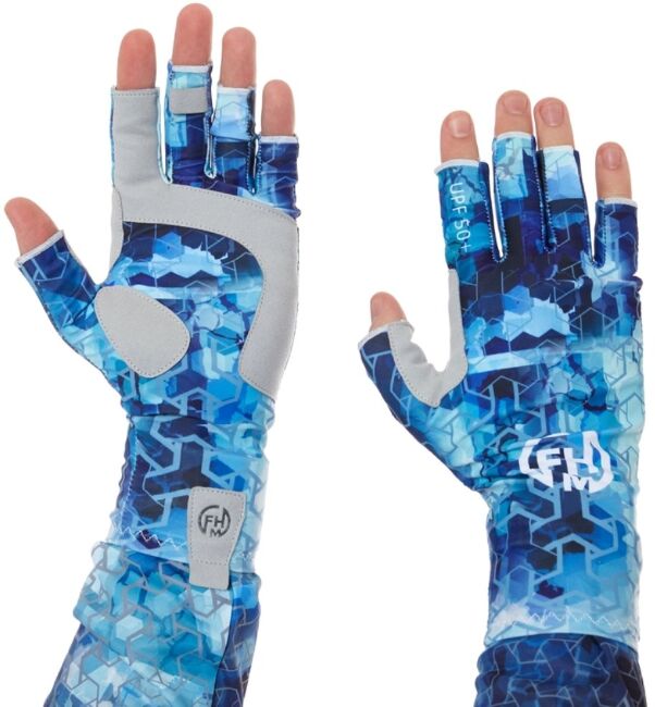 Перчатки FHM Mark Принт голубой XL