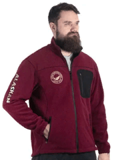 Куртка флисовая ALASKAN North Wind бордовый р.M AFJNWCM Куртка флисовая ALASKAN North Wind бордовый р.M AFJNWCM