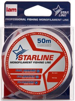 Леска монофил IAM STARLINE Clear 50м 0.181мм 3.9кг Леска монофил IAM STARLINE Clear 50м 0.181мм 3.9кг