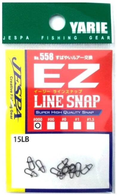 Застежка YARIE Jespa №558 EZ Line Snap №000 15lb 10шт/уп JSP-558-000