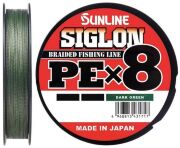Плетёный шнур SUNLINE Siglon PEx8 150м #2.0/0.242мм 15.5кг светло-зеленый