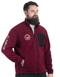 Куртка флисовая ALASKAN North Wind бордовый р.XL AFJNWCXL