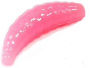 Силиконовая приманка TROUT ZONE Maggot 1.3" Glow сыр 10шт/уп