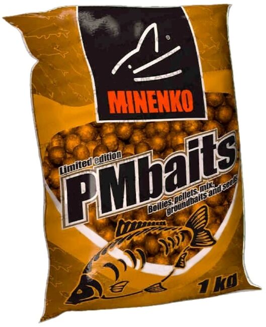 Прикормочные бойлы пылящие MINENKO Banana (банан) Ø20мм 1кг.