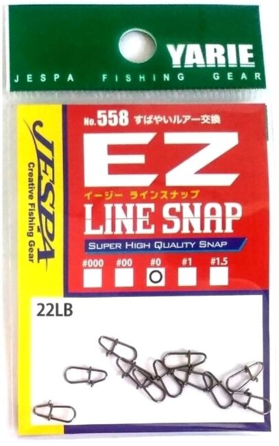 Застежка YARIE Jespa №558 EZ Line Snap №0 22lb 11шт/уп JSP-558-0