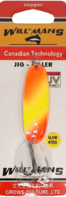 Блесна колеблющаяся GROWS CULTURE Will"mans Jig Killer 57мм 7гр #350 UV