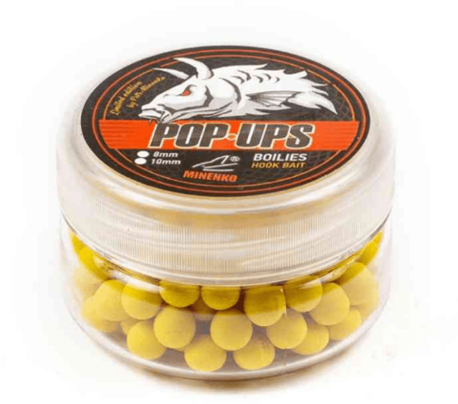 Насадочные бойлы плавающие MINENKO Pop-UP Sweet Corn (кукуруза) Ø10мм 60гр/бан. Насадочные бойлы плавающие MINENKO Pop-UP Sweet Corn (кукуруза) Ø10мм 60гр/бан.