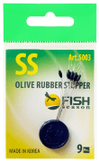 Стопор резиновый FISH SEASON Olive Rubber Stopper оливка №SS 9шт/уп 5003-SSF Стопор резиновый FISH SEASON Olive Rubber Stopper оливка №SS 9шт/уп 5003-SSF