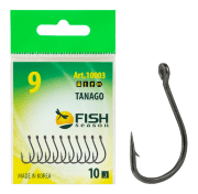 Крючок FISH SEASON Tanago-Ring №9 колечко черный 10шт/уп 10003-09F Крючок FISH SEASON Tanago-Ring №9 колечко черный 10шт/уп 10003-09F