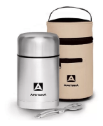 Термос АРКТИКА 301-750А с супер-широким горлом для супа/еды в чехле 0.75л стальной Термос АРКТИКА 301-750А с супер-широким горлом для супа/еды в чехле 0.75л стальной