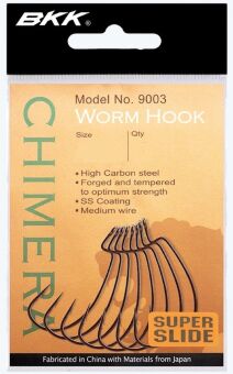 Крючок офсетный BKK Chimera 9003 #5/0 чёрный 6шт/уп Крючок офсетный BKK Chimera 9003 #5/0 чёрный 6шт/уп