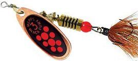 Блесна вращающаяся MEPPS Comet Black Fury Mouche CU/CH (медь/chartreus) №00 1,5г
