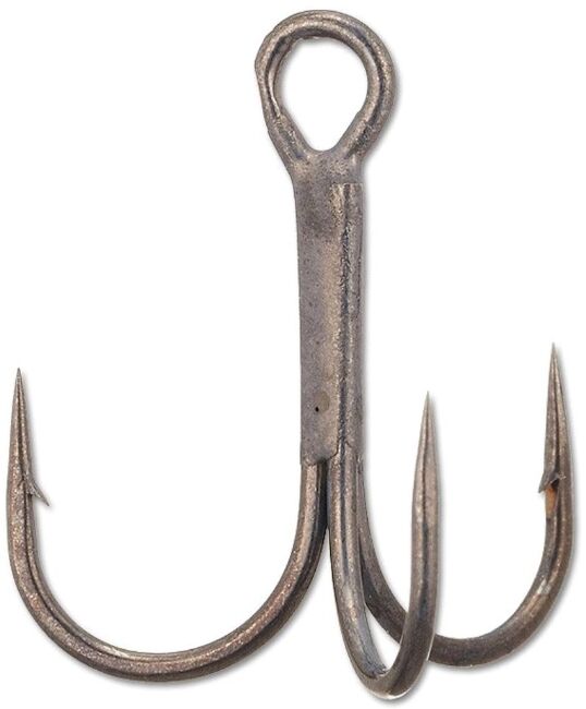 Крючок тройной DECOY Y-F33F Treble #4 тёмно-серый никель 6шт/уп Крючок тройной DECOY Y-F33F Treble #4 тёмно-серый никель 6шт/уп