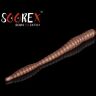 Силиконовая приманка SOOREX PRO Worm 80мм 1.3гр Сыр #131 Коричневый/ Brown 6шт/уп