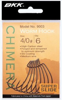 Крючок офсетный BKK Chimera 9003 #4/0 чёрный 6шт/уп Крючок офсетный BKK Chimera 9003 #4/0 чёрный 6шт/уп