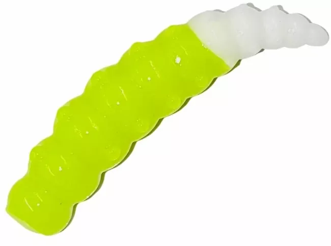 Силиконовая приманка COOL PLACE Big Junior Stretch 4.3см" Сыр #10 Белый/Шартрез 7шт/уп