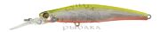 Воблер PONTOON21 Preference Minnow 75F-DR 75мм 5гр 0.8-1.2м A62 Crash Fresh Chartreuse Silver
