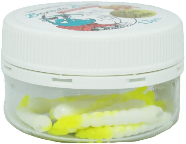 Силикон приманка BORODA BAITS Kora Buba DC SS 35мм 0.7гр Белый/Лимон Сыр 12шт/уп Силикон приманка BORODA BAITS Kora Buba DC SS 35мм 0.7гр Белый/Лимон Сыр 12шт/уп