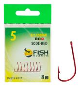 Крючок FISH SEASON Sode-Ring №5 колечко красный 8шт/уп 10006-R05F Крючок FISH SEASON Sode-Ring №5 колечко красный 8шт/уп 10006-R05F