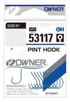 Крючок OWNER 53117-04 Pint Hook колечко синий 10шт/уп