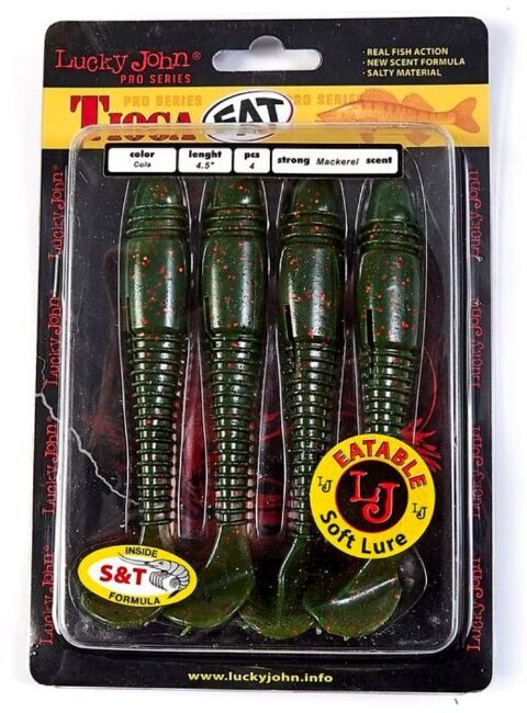 Виброхвост LUCKY JOHN Pro Series Tioga FAT 4.5" 114мм #PA16 4шт/уп 140147-PA16 Виброхвост LUCKY JOHN Pro Series Tioga FAT 4.5" 114мм #PA16 4шт/уп 140147-PA16
