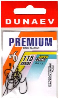 Крючок DUNAEV Premium 115 #6 Ø0.72мм 10шт/уп Крючок DUNAEV Premium 115 #6 Ø0.72мм 10шт/уп