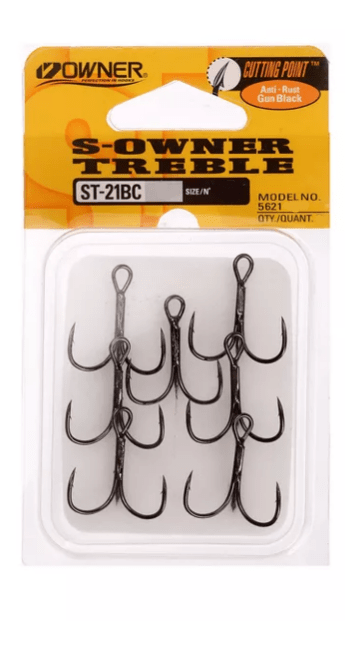 Крючок тройной OWNER 5621BC-08 ST-21 черный 8шт/уп Крючок тройной OWNER 5621BC-08 ST-21 черный 8шт/уп
