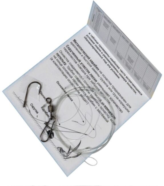 Оснастка фидерная LEVSHA NN несимметричная петля № 22 (ос 0.3/пов 0.2/кр #8)