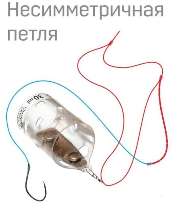 Оснастка фидерная LEVSHA NN несимметричная петля № 22 (ос 0.3/пов 0.2/кр #8)