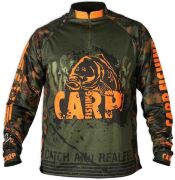 Джерси MINENKO Carp Fishing, размер L (52-54), хаки, 100% полиэстер, дышащая