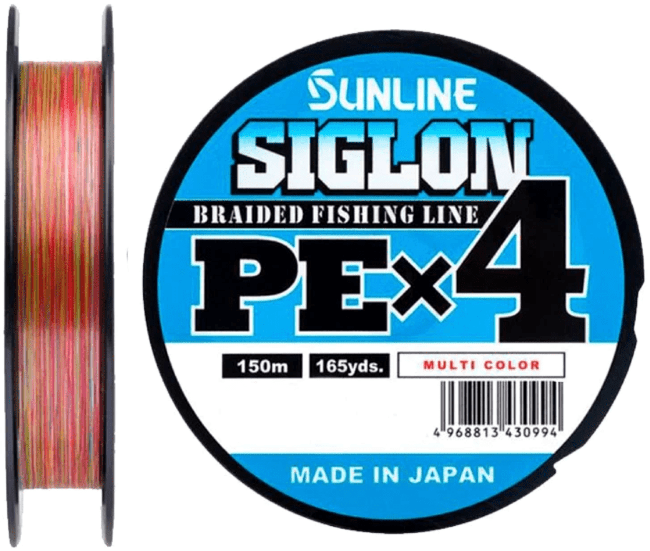 Плетёный шнур SUNLINE Siglon PEx4 150м #1.2/0.187мм 9.2кг Multi Color Плетёный шнур SUNLINE Siglon PEx4 150м #1.2/0.187мм 9.2кг Multi Color